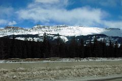 05C Armor Peak And Ridge To Protection Mountain Afternoon From Trans Canada Highway Driving Between Banff And Lake Louise in Winter.jpg